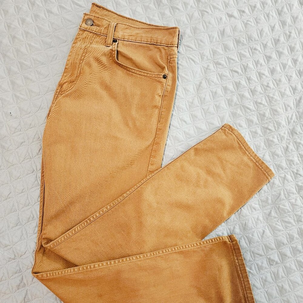 Levi's Straight Jeans in Camel Tan